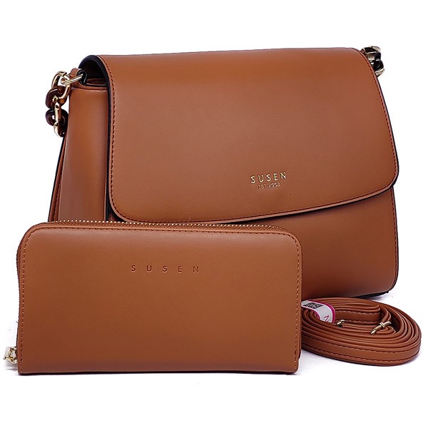 Susen Fancy Handheld Ladies Bag Brown Online Gifts to Nepal