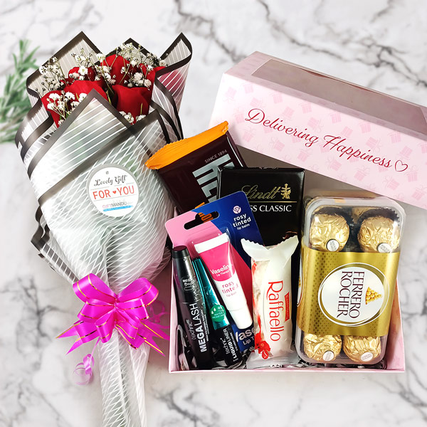 Beauty Hamper with Chocolates Nepal Gifts to Nepal Giftmandu
