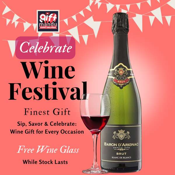 Baron D'Arignac French Brut Sparkling Wine 750ml with Complementary