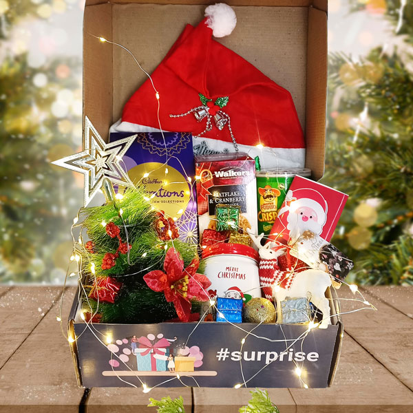 Surprise Box with Christmas Hamper Online Gifts to Nepal Giftmandu