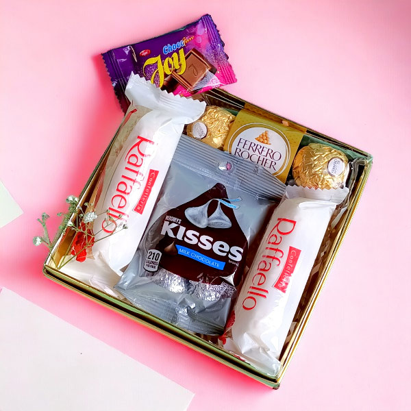 Special Treat As Raffaello, Ferrero, Hershey's & Joy Chocolates In A