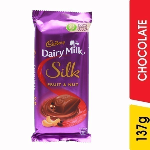Cadbury Dairy Milk Silk Fruit & Nut Chocolate 137g Online Gifts to