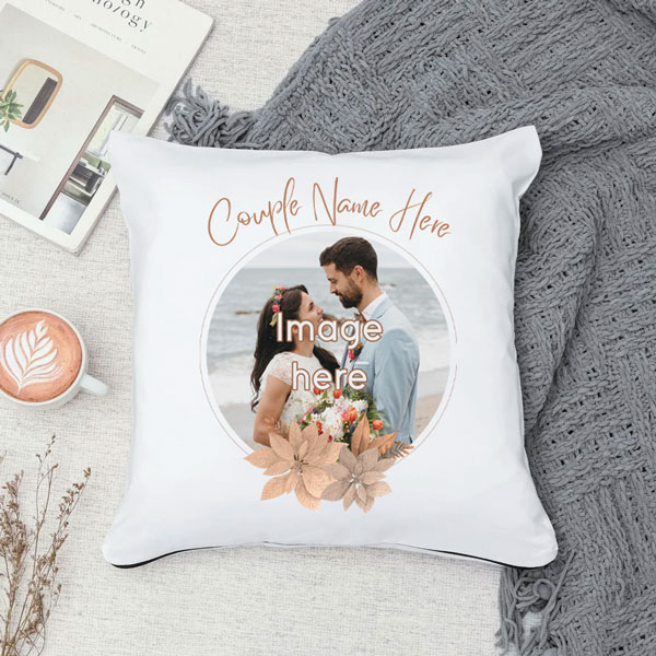 Photo & Name Print Cushion Nepal Gifts to Nepal Giftmandu