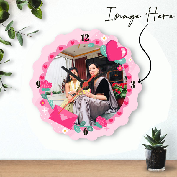 Photo Print Wall Clock Online Gifts to Nepal Giftmandu