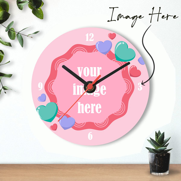 Photo Print Wall Clock Online Gifts to Nepal Giftmandu