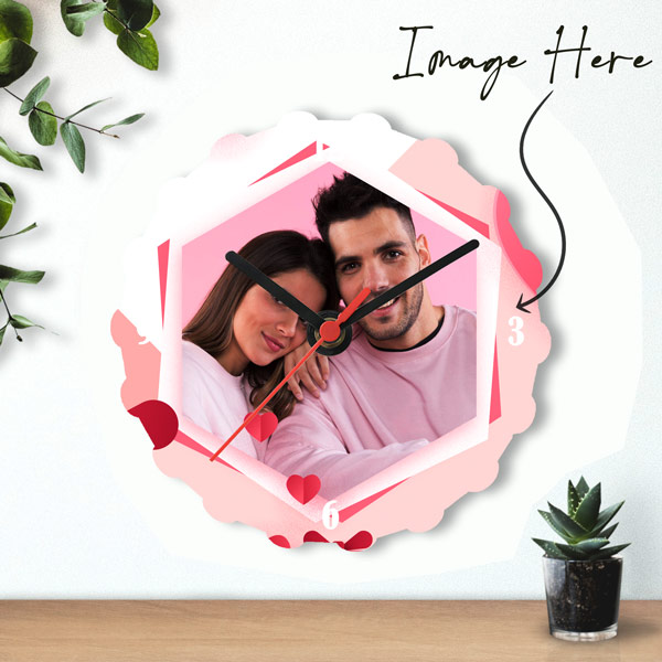 Photo Print Wall Clock Online Gifts to Nepal Giftmandu