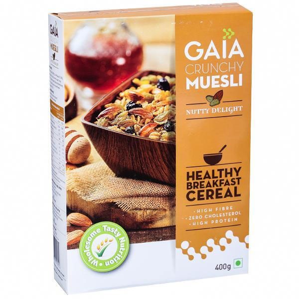 Gaia Crunchy Muesli Nutty Delight 400gm Gifts to Nepal Giftmandu