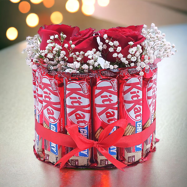 Red Rose and KitKat Gift Surprise | Gifts to Nepal | Giftmandu