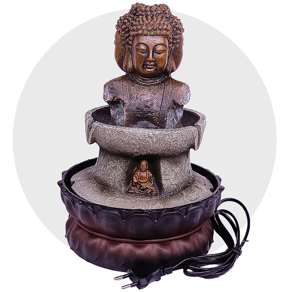 Three Faces Buddha Water Fountain Online Gifts to Nepal Giftmandu