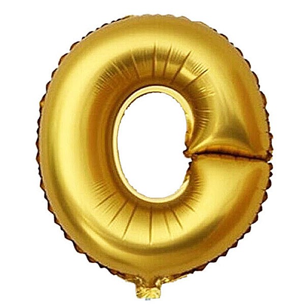 Alphabet "O" Foil Helium Balloon Price Nepal Online Gifts to Nepal