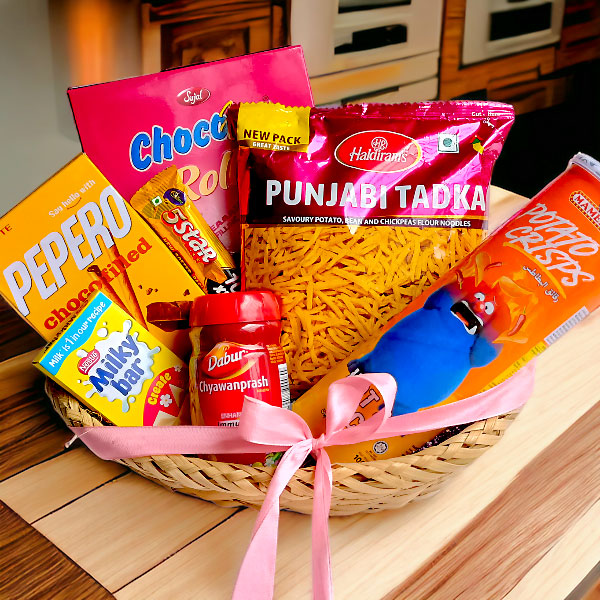 Perfect Snacks Gift Basket Gifts to Nepal Giftmandu