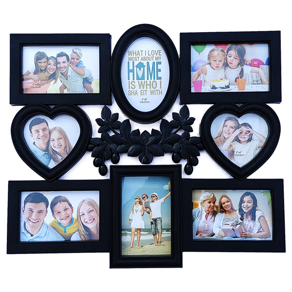 Black Frame Collage 8 in 1 Photo Frame Online Gifts to Nepal Giftmandu