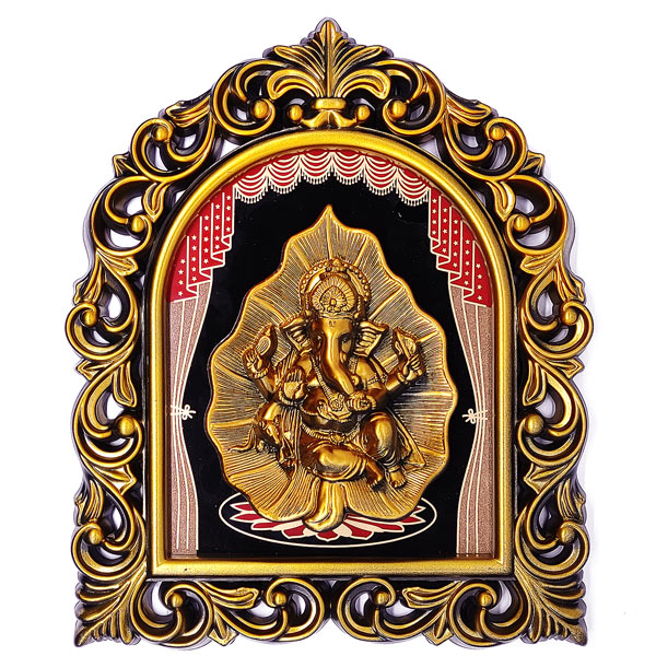 Archies Classic Golden Patta Ganesh Frame Online Gifts to Nepal
