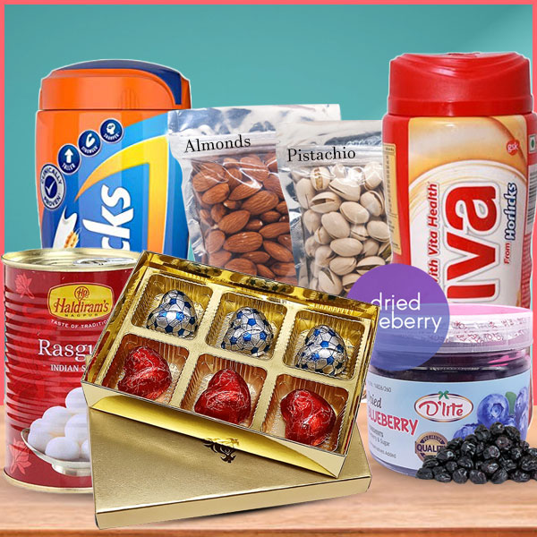 Healthy Drinks and Chocolates Gift Online Nepal Gifts to Nepal
