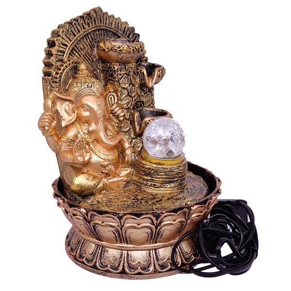 Decorative Indoor Ganesh Ji Water Fountain 11" Online Gifts to Nepal
