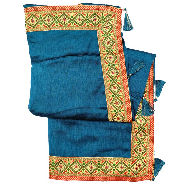 Dhaka Border Fancy Saree Online Gifts to Nepal Giftmandu
