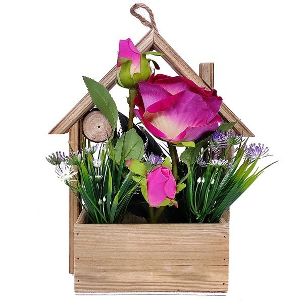 Hanging Artificial Red Rose Showpiece Gifts to Nepal Giftmandu