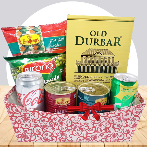 Whisky With Snacks Combo Online Gifts to Nepal Giftmandu