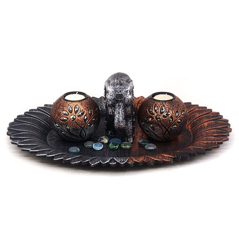 Decorative Round Candle Holders Plate Gifts to Nepal Giftmandu