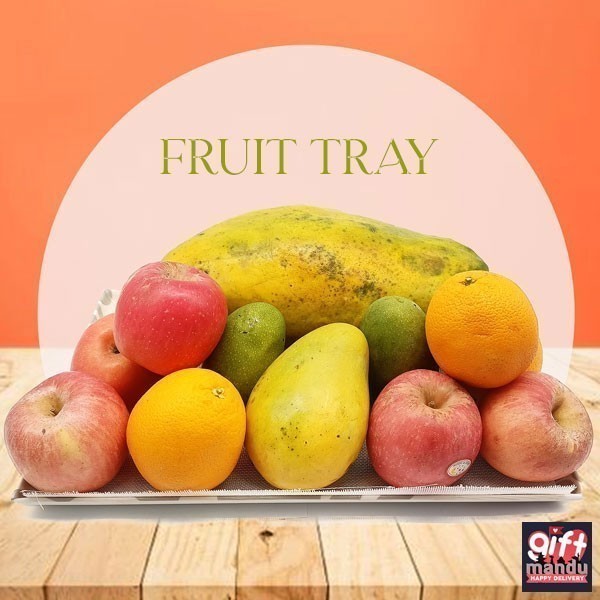 Fresh Mixed Fruits Gift Tray Nepal Gifts to Nepal Giftmandu