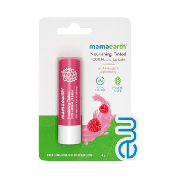 Mamaearth N 100 Natural Lip Balm Vite & Raspberry Gifts to Nepal
