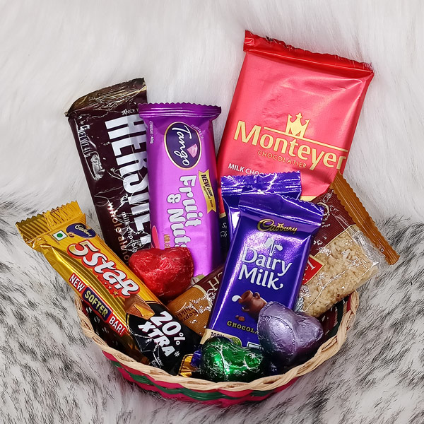 Chocolate Collection Gift Basket Online Gifts to Nepal Giftmandu