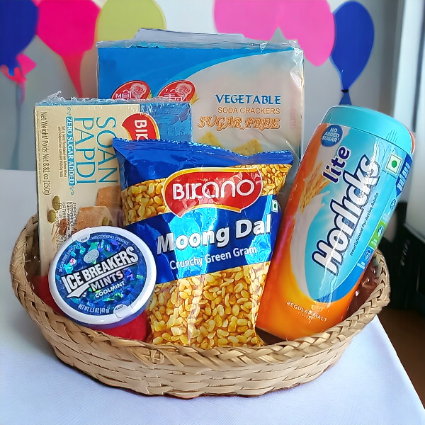 Healthy & Delicious Food In A Basket Gifts to Nepal Giftmandu